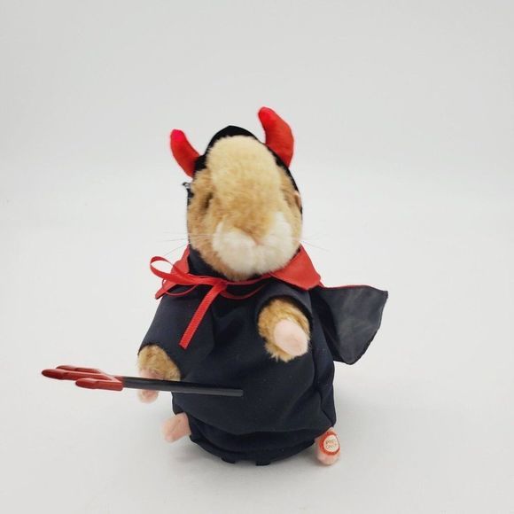 2003 GEMMY Singing Light Up DANCING HAMSTER  HE - DEVIL sings HOT STUFF Works 8” - Picture 6 of 10